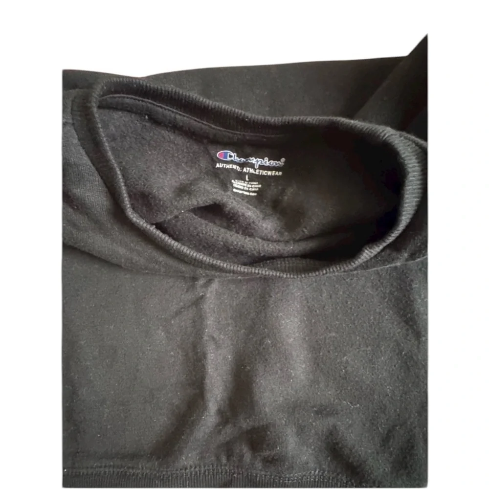 CHAMPION. Sweatshirt Youth Boys Large Black Camouflage Camo Logo